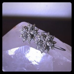 Banana Republic Vintage Bloom Pave Earrings